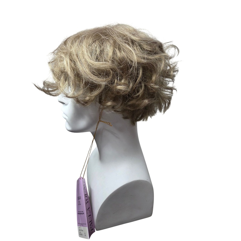 Paula Young A5547 Victoria‎ Wig Light Blonde Curly Short Synthetic Fiber Women - Picture 3 of 15